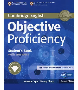 Objective Proficiency with Answers: For Revised Exam from March 2013: C2 English Profile