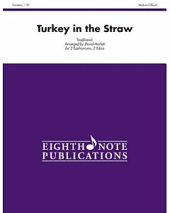 Turkey in the Straw: Traditional for 2 Euphoniums, 2 Tubas, Medium-Difficult, Score & Parts