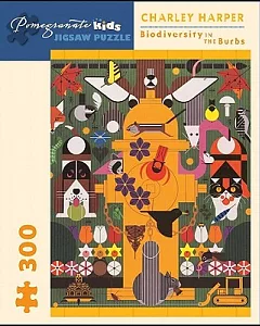 charley Harper - Biodiversity in the Burbs: 300 Piece Puzzle