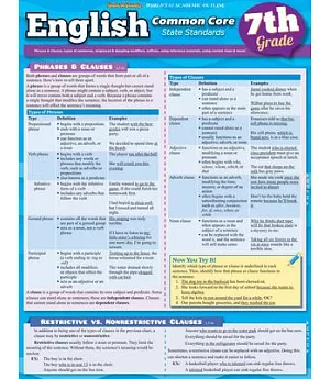 English Common Core State Standards 7th Grade