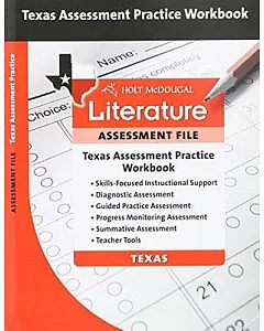 Literature Assessment Practice Workbook Grade 8: Holt Mcdougal Literature Texas