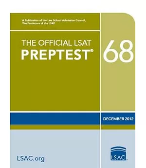 The Official LSAT Preptest 68: December 2012