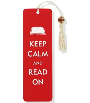 Keep Calm & Read on Beaded Bookmark