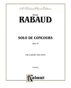 Solo De Concours, Opus 10: For Clarinet and Piano