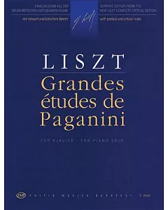 Grandes Etudes De Paganini: Fur Klavier / For Piano Solo