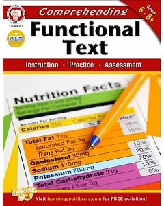 Comprehending Functional Text, Grades 6 - 8: Instruction-Practice-Assessment