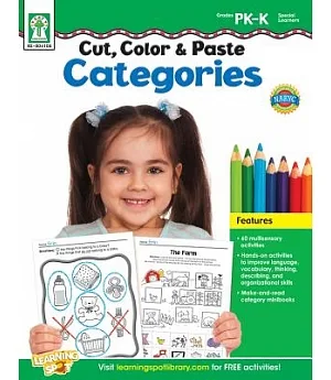 Cut, Color, & Paste Categories: Grades Pk-k/Special Learners