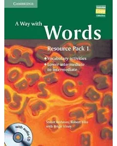 A Way With Words Lower-Intermediate to Intermediate Book and Audio CD Resource Pack: Vocabulary Practice Activities