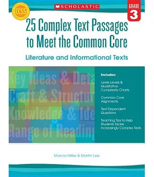 25 Complex Text Passages to Meet the Common Core, Grade 3: Literature and Informational Texts