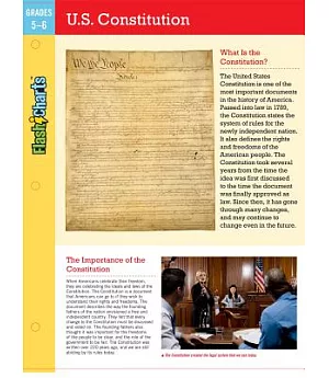 Flashcharts U.S. Constitution, Grades 5-6