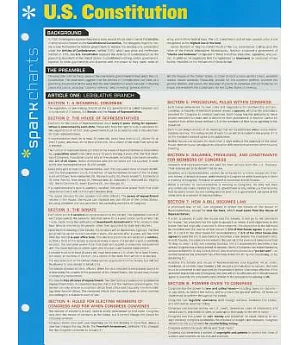 Sparkcharts U. S. Constitution