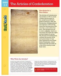 Flashcharts The Articles of Confederation, Grades 5 - 6