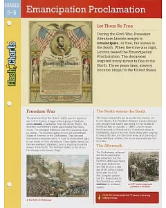 Flashcharts Emancipation Proclamation, Grades 5 - 6