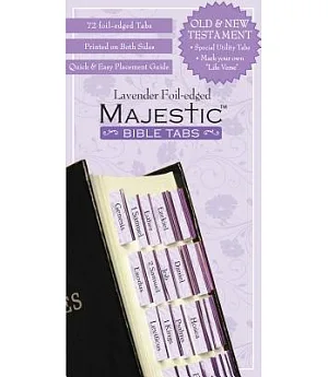 Majestic Bible Tabs, Lavender Foil-Edged