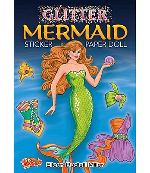 Glitter Mermaid Sticker Paper Doll