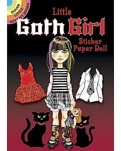 Little Goth Girl Sticker Paper Doll
