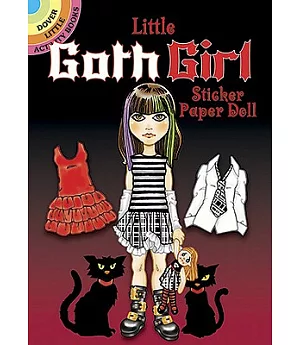 Little Goth Girl Sticker Paper Doll
