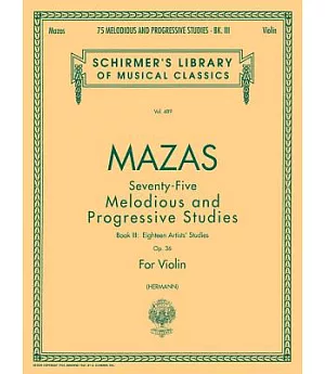 75 Melodious And Progressive Studies, Op. 36