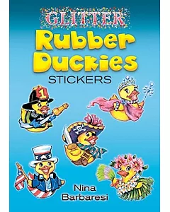 Glitter Rubber Duckies Stickers