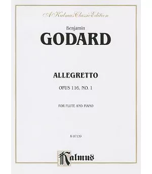 Allegretto for Flute and Piano, Op. 116: Kalmus Edition