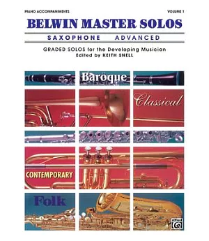 Belwin Master Solos, Saxophone