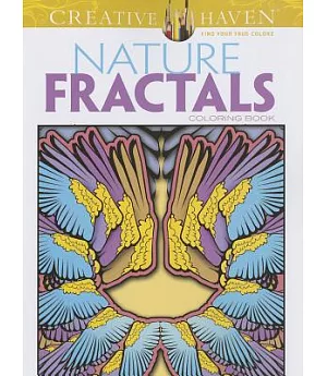 Nature Fractals Adult Coloring Book