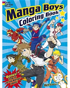 Manga Boys Coloring Book