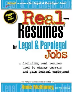 Real-Resumes for Legal & Paralegal Jobs