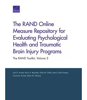 The RAND Online Measure Repository for Evaluating Psychological Health and Traumatic Brain Injury Programs