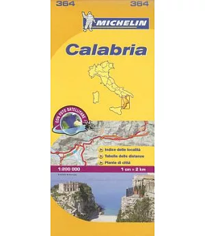 Michelin Map Italy: Calabria 364