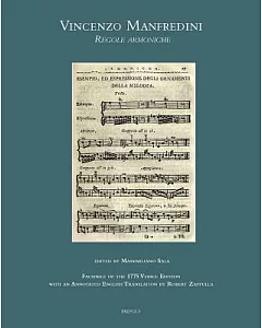 Vincenzo Manfredini, Regole Armoniche: Facsimile of the 1775 Venice Edition