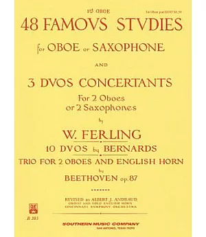 48 Famous Studies and 3 Duos Concertants for Oboe