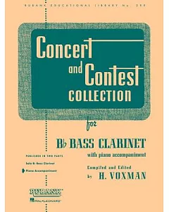 Concert and Contest Collections: Bb Bass Clarinet - Piano Accompaniment