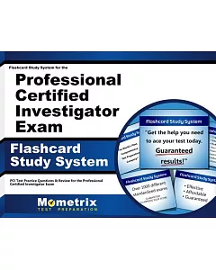 Professional Certified Investigator Exam Flashcard Study System
