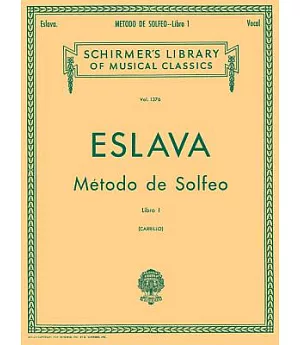 Metodo De Solfeo, Book I: Sin Acompanamiento, Vocal