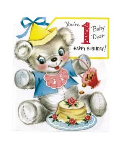 Teddy Bear First Birthday Card