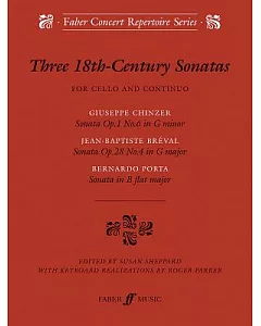 Three 18th Century Sonatas: For Cello and continuo