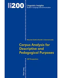 Corpus Analysis for Descriptive and Pedagogical Purposes: ESP Perspectives