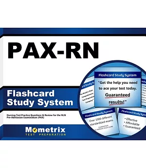 Pax-rn Flashcard Study System: Nursing Test Practice Questions & Review for the Nln Pre-admission Examination (Pax)