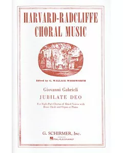 Jubilate Deo: For Eight-part Chorus of Mixed Voices With Brass Choir and Organ or Piano