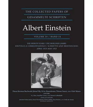 The Collected Papers of Albert Einstein: The Berlin Years: Writings & Correspondence, April 1923-May 1925