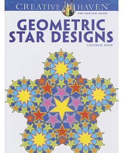 Geometric Star Designs Adult Coloring Book