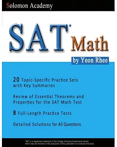 Sat Math: Solomon Academy’s Sat Math Book