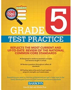 Barron’s Core Focus Grade 5 Test Practice for Common Core