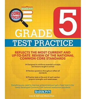 Barron’s Core Focus Grade 5 Test Practice for Common Core