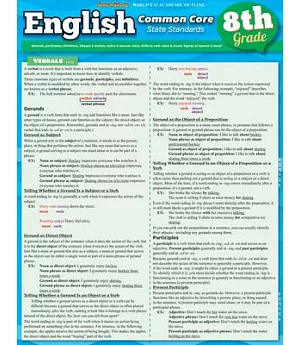 English Common Core State Standards 8th Grade