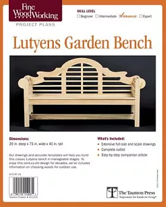 fine woodworking’s Lutyens Garden Bench