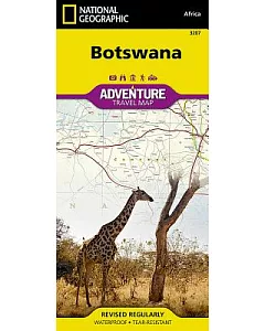 national geographic Botswana Map: Travel maps International adventure Map