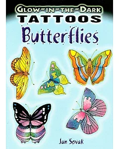 Glow-in-The-Dark Tattoos Butterflies