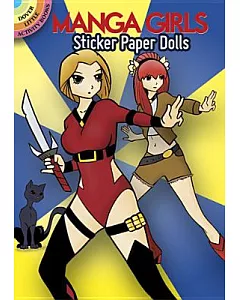 Manga Girls Sticker Paper Dolls